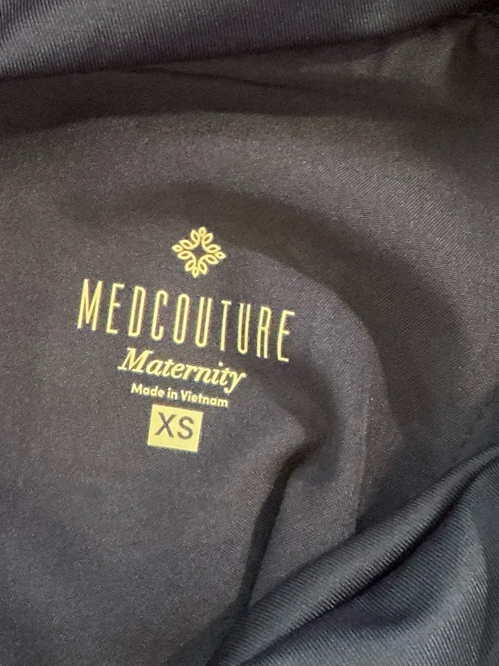 Med Couture Maternity Navy Blue Jogger Scrub Bottoms - Picture 9 of 10